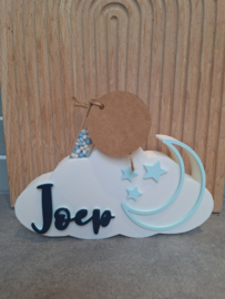 Babycadeau wolk met reageerbuisje