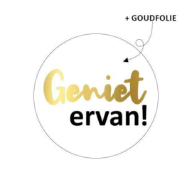 sticker geniet ervan - 10 stuks