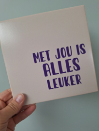 Vintage tegeltjes met tekst