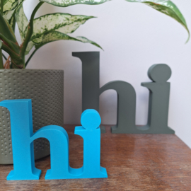 woord ' Hi ' - 2 formaten