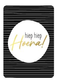 Kaartje Hoera a6 formaat