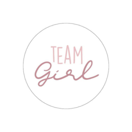 Sticker team girl - 5 stuks