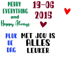 Vintage tegeltjes met tekst