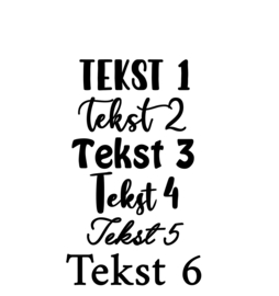 Romper met tekst naar keuze