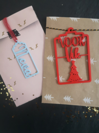 Kerst cadeaulabel met naam