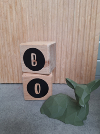 Blokje met letter