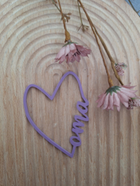 Open hartje met tekst - meerdere keuzes - prijs vanaf