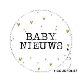 sticker - baby nieuws - 10 stuks