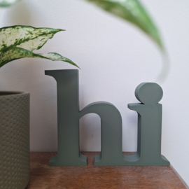 woord ' Hi ' - 2 formaten