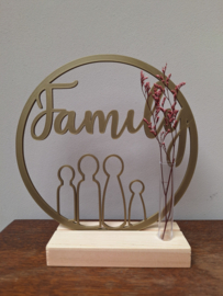 Familie met poppetjes cirkel - prijs vanaf