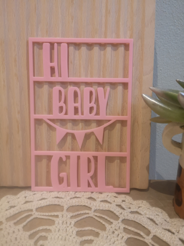 kaart - Hi babygirl