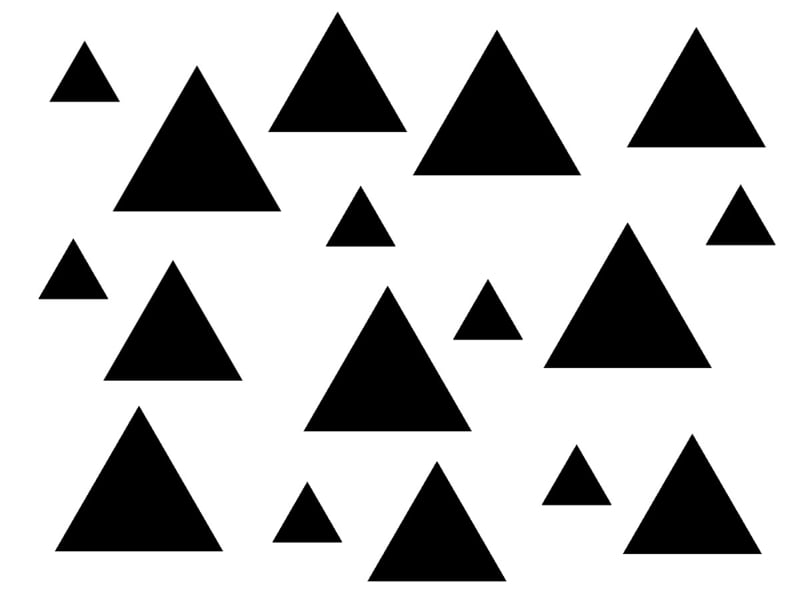 Confetti driehoekjes STICKERS