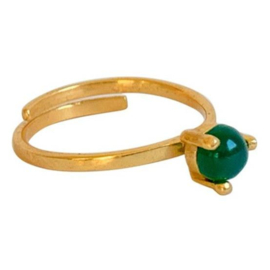 Ibu Jewels RING GREEN AGATE