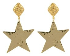 Vintage Stud with Star Earring Gold Plated
