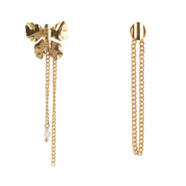 Butterfly Stud Earring Gold Plated