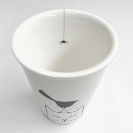 Koffiemokje ‘Kat en Vogel’
