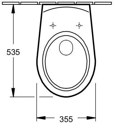 Villeroy & Boch Saval Pro hangtoilet 355 x 535 mm - wit