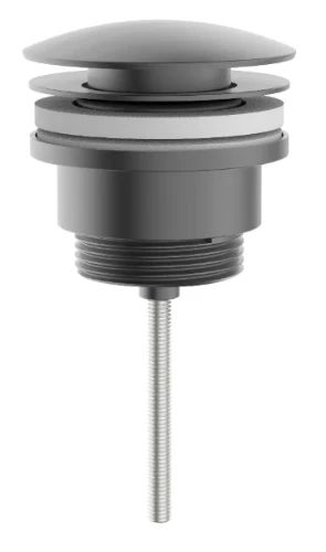 Easylux Vivo afvoerplug universeel - click-clack - open plug - Gun Metal