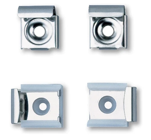 Delabie spiegelklemmenset (set 4st) - inox - prijs per set