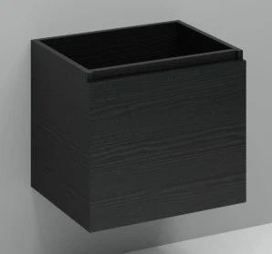 Easylux Kivu wastafelonderkast met 1 deur greeploos links 600 x 475 x 520 mm - raven oak