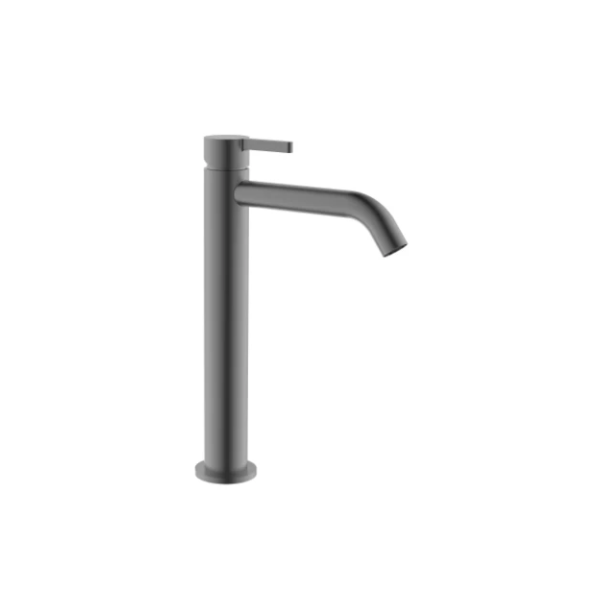 Easylux Vivo wastafelmengkraan verhoogd met coldstart - zonder lediging - Gun Metal PVD