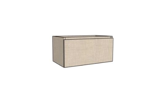 Easylux Klaire 39 - wastafelonderkast met 1 lade 600 x 435 x 390 mm - linnen