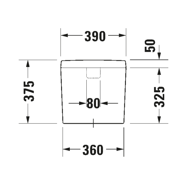 Duravit D-code spoelbak - wit - met duotoets - aansluiting links of rechts