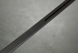 Carrodrain Twiggi XL douchegoot inclusief rooster 1000 - 1600 mm - Black - inbouwhoogte 56 mm - debiet 31 l/m