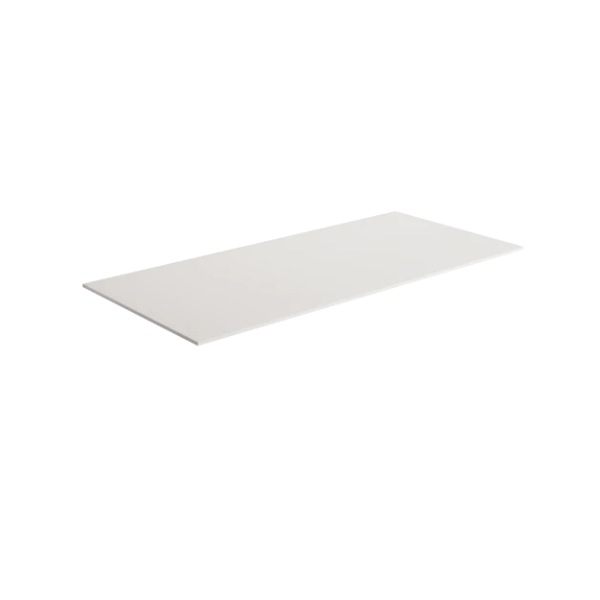 Easylux Klaire solid tablet 900 x 460 x 9 mm - wit mat - inkortbaar afvoer/kraangat zelf te voorzien