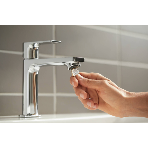 Hansgrohe Rebris E 110 wastafelmengkraan Coolstart zonder lediging - chroom