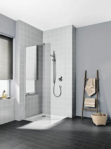 Kermi Cada XS TWF douchewand 700 x 2000 mm - verstelbaarheid 675-700 mm - veiligheidsglas ESG helder Clean - profiel : zilver hoogglans