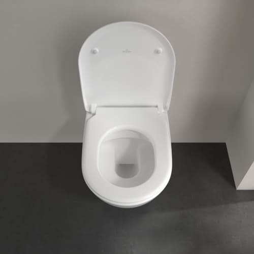 Villeroy & Boch Subway 2.0 hangtoilet PACK DirectFlush (hangtoilet + slimseat zitting met softclose) zonder spoelrand - wit - B370xD560 mm