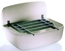 Nicoll ABU Mini 1 uitgietbak 495 x 345 x 150 mm - wit - incl afvoerplug met stop en ketting