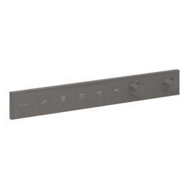 Hansgrohe Rainselect inbouwthermostaat voor 5 functies - Brushed Black Chrome
