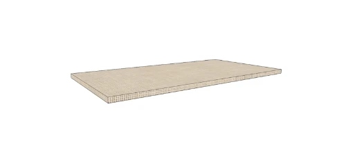 Easylux Klaire top - HPL wastafelblad 800 x 460 x 18 mm - zonder uitsparing - linnen