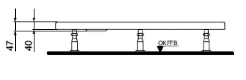 Ideal Standard Ultra Light douchebak acryl 1200 x 800 x 47 mm - wit - afvoeropening 90 mm