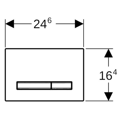 Geberit Sigma 50 Bedieningsplaat