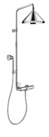 Axor Showers/Front Showerpipe met thermostaat - hoofddouche 240 mm 2jet en handdouche 85 mm 1jet - chroom