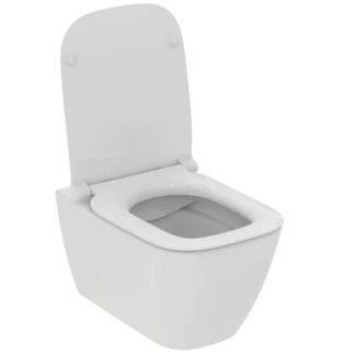 Ideal Standard i.life B hangtoilet PACK Rimless+ (hangtoilet verdoken bevestiging + toiletzitting en deksel sandwich softclosing) zonder spoelrand - Glossy White