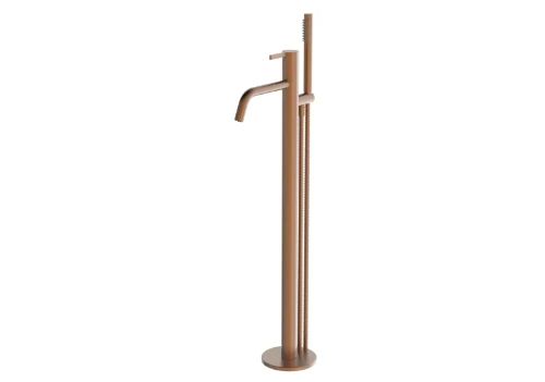 Easylux Vivo badmengkraan vrijstaand met douchegarnituur - Brushed Copper - Belgaqua gekeurd