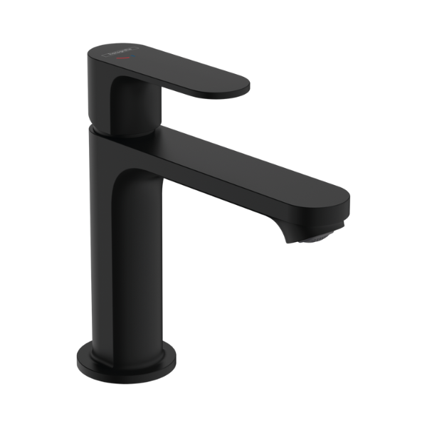 Hansgrohe Rebris S 110 wastafelmengkraan CoolStart met automatische lediging - matt black