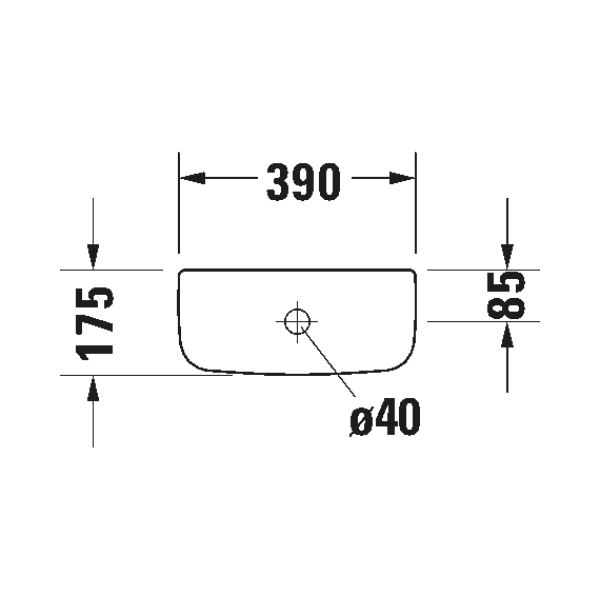Duravit D-code spoelbak - wit - met duotoets - aansluiting links of rechts