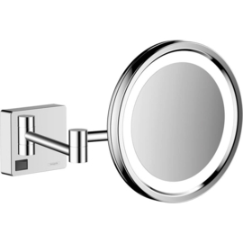 Hansgrohe AddStoris scheerspiegel met LED-verlichting - chroom