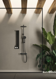 GRB doucheset Dry - Thermostatische kraan - Zwart