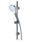 Easylux Push doucheset 900 mm - handdouche 3 standen - flexibel 1600 mm - chroom - variabele bevestigingspunten