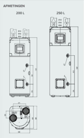 Warmtepompboiler 200L Ariston Nuos Plus 200 wifi