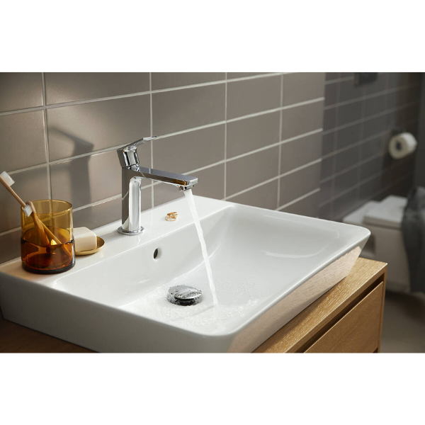 Hansgrohe Rebris E 110 wastafelmengkraan Coolstart zonder lediging - chroom