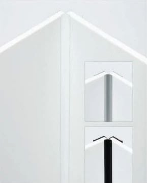 Easylux Showerboard Cornerfix profiel 6 mm - alu naturel