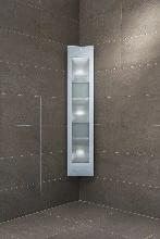 SOLARIUM SUNSHOWER COMBI WHITE 30 - 23 o 145 ! CM wit hoekopbouw infrarood IR: 4 x 500W - UV 3 x 400W