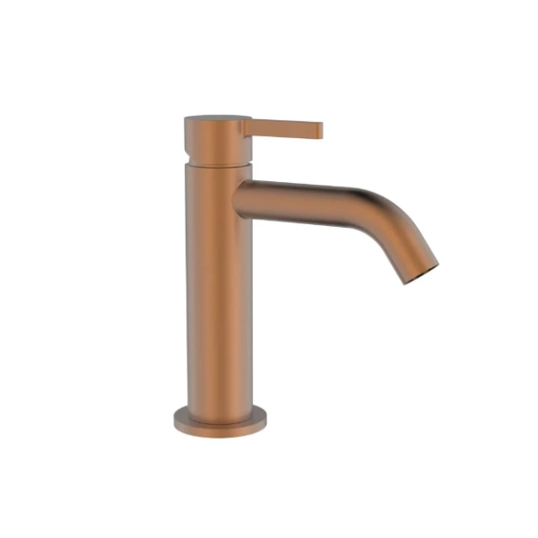 Easylux Vivo wastafelmengkraan met coldstart - zonder lediging - Brushed Copper